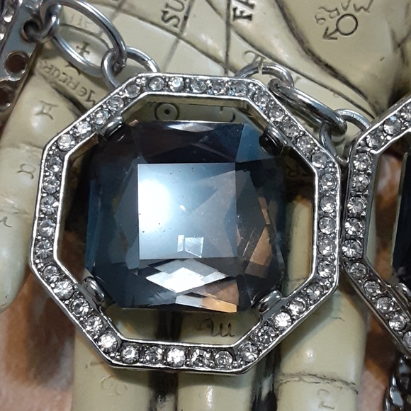 Beautiful Glam Queen Prom Wedding Rhinestone Necklace White House Black Market - Picture 5 of 5